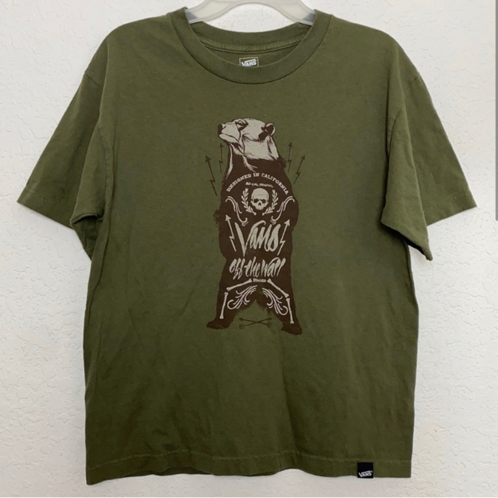 Men Vans OFF THE WALL Olive Green Size XL